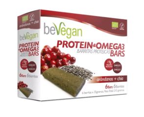 Comprar BEVEGAN Barra de proteína de chia e mirtilo Por 7,95€