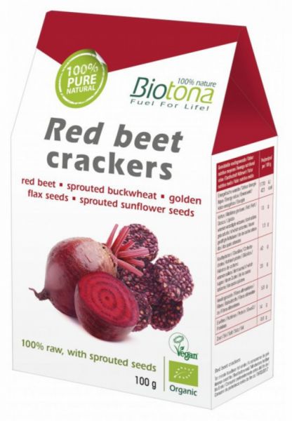 Red Beet Biscuits 100 g - BIOTONA