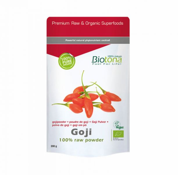 BIO Goji Poeder 200 gr - BIOTONA