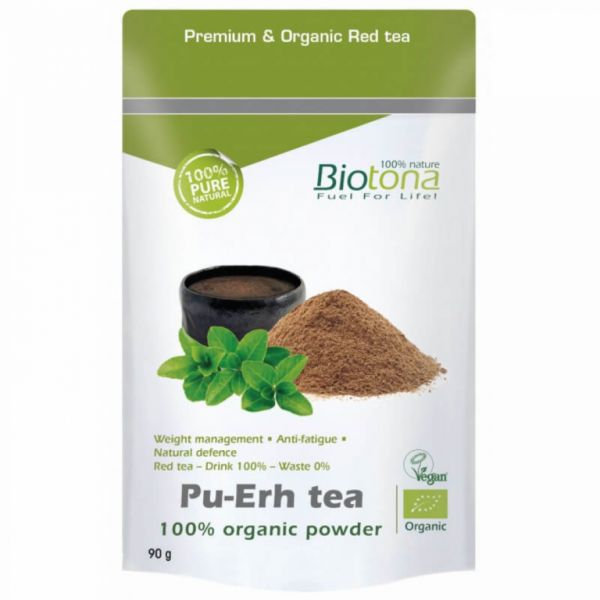 Pu Erh Chá BIO Pó 90 g - BIOTONA