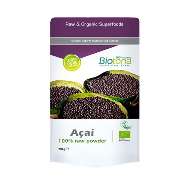 Acai en Pols 200 g - BIOTONA