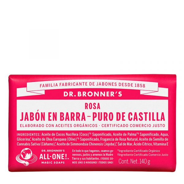 Bar Soap Roses 140 g - DR BRONNER