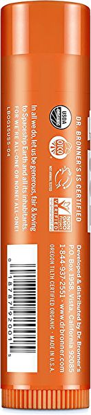 Bálsamo Labial Gengibre Laranja 4 g - DR BRONNER Img 2