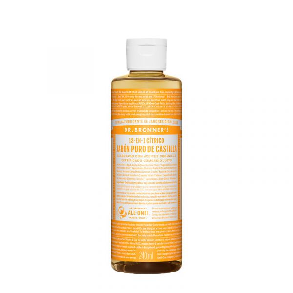 Citrus Flytande Tvål 240 ml - DR BRONNER