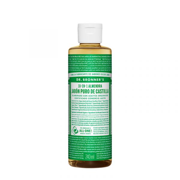 Sapone liquido alla mandorla 240 ml - DR BRONNER