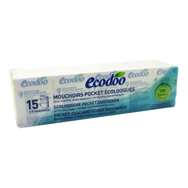 Pañuelos Papel Bolsillo 15X9 - ECODOO