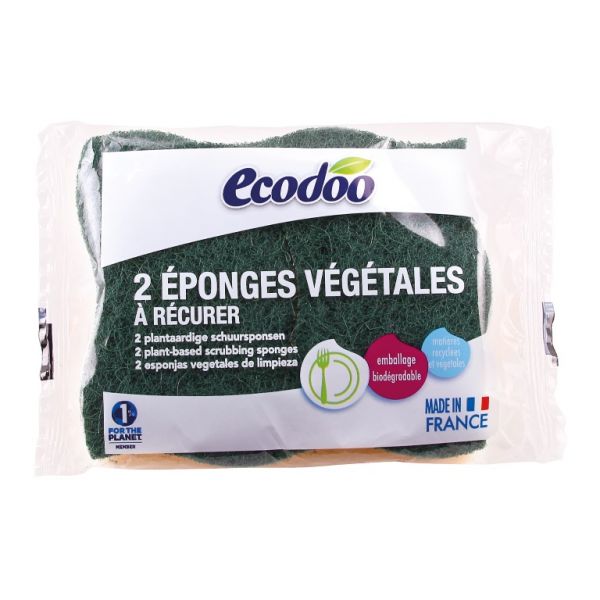 Sponge with Scourer 2 Units - ECODOO