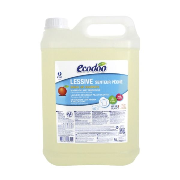 Peach Concentrated Liquid Detergent 5L - ECODOO