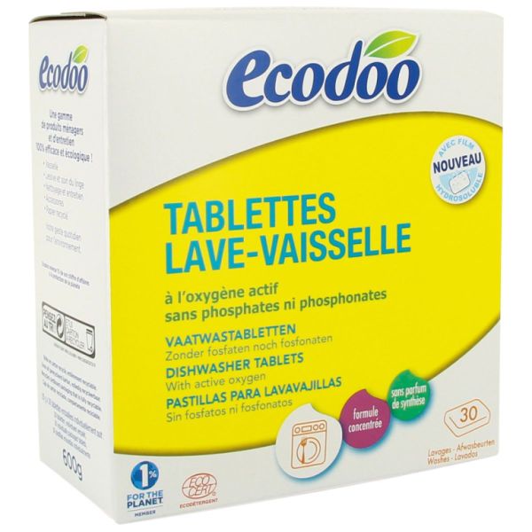 Compresse per lavastoviglie 30 compresse - ECODOO