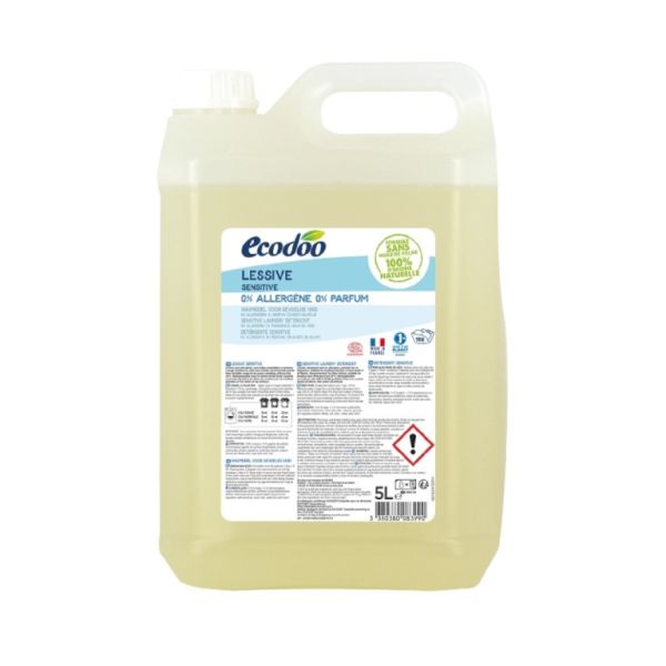 Détergent Sensible 0% Allergènes 5 L - ECODOO