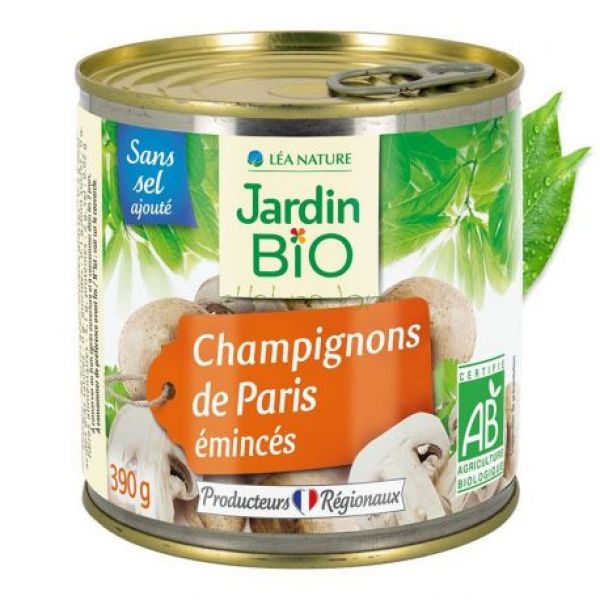 Cogumelos Paris Laminados 390 g - JARDIN BIO