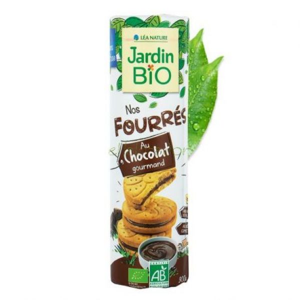 Biscotti Ripieni Al Cioccolato 300 g - JARDIN BIO