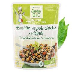 Comprar JARDIN BIO Llenties i Cigrons Cuinats 250 g Per 3,30€