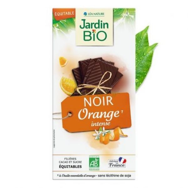 Chocolat Noir à l'Orange 100 g - JARDIN BIO