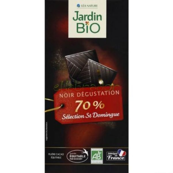 Mörk choklad med rostade kakaobönor - JARDIN BIO