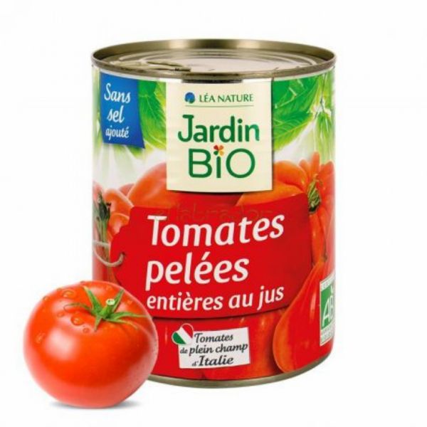 Ganze geschälte Tomaten 800 g - JARDIN BIO