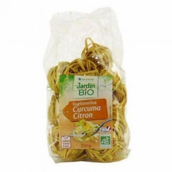 Tagliatelle al Limone e Curcuma 250 g - JARDIN BIO