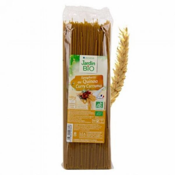 Spaghetti with Quinoa and Curry 500 g - JARDIN BIO