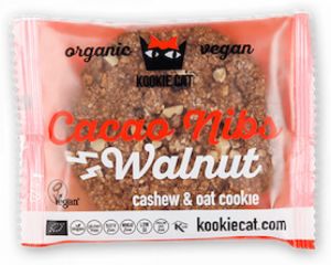 Buy KOOKIECAT OATS COOKIE WITH WALNUTS AND CHOCO PEPPERS 50G By 1,95€