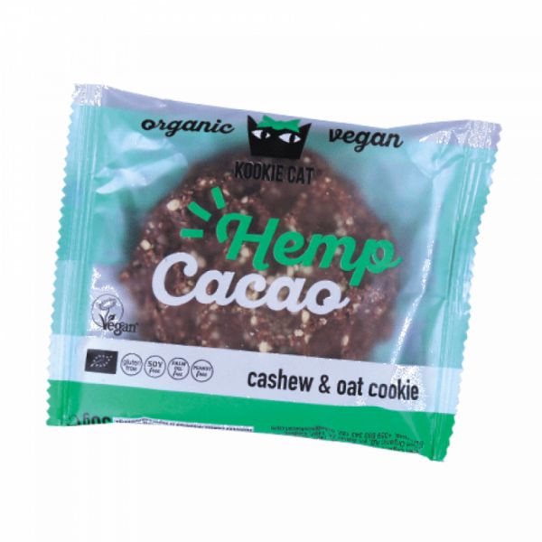 BISCOITOS DE CÂNHAMO E CACAU 50 GR - KOOKIECAT