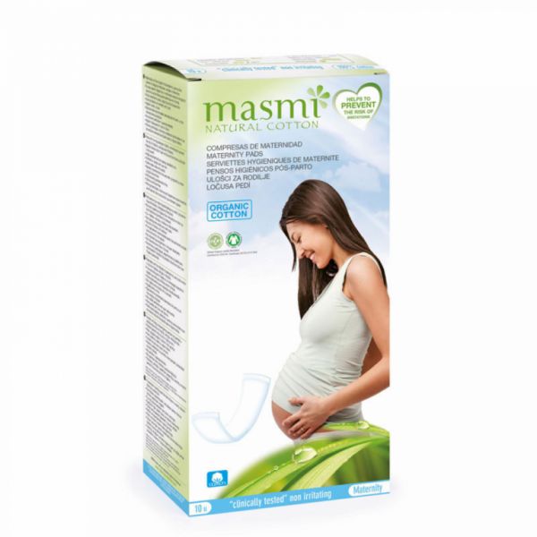 Serviettes de maternité en coton naturel 10 unités