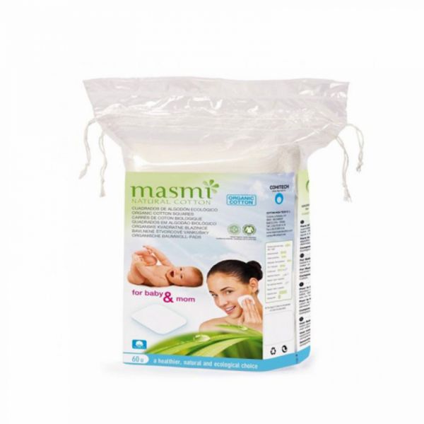 Organic Cotton Squares 60 Units - MASMI