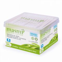 Kopen MASMI Biologische wattenstaafjes en papieren stokjes Door 1,69€