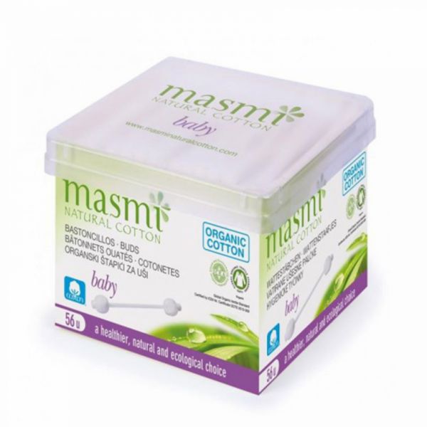 Tamponi di cotone per neonati 65 unità - MASMI