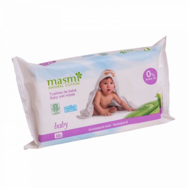 Wet Baby Wipes 60 Units - MASMI