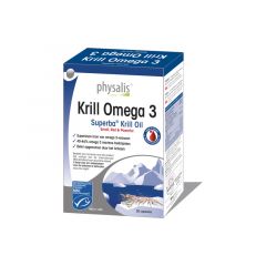 Acheter PHYSALIS KRILL OMÉGA 3 60 gélules Par 30,00€