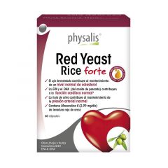 Acheter PHYSALIS LEVURE DE RIZ ROUGE FORTE 60 Caps (LEVURE DE RIZ) Par 29,50€