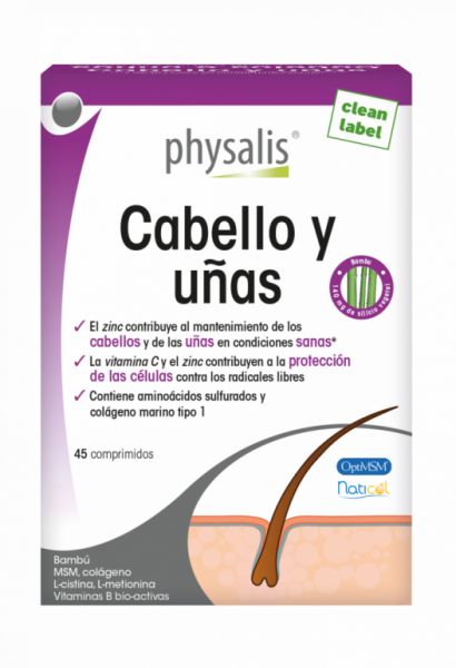 HAIR AND NAILS 45 TABLETS - PHYSALIS