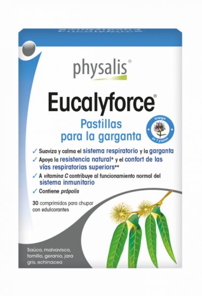 Eucalyforce Pastilhas para Garganta 30 Comprimidos