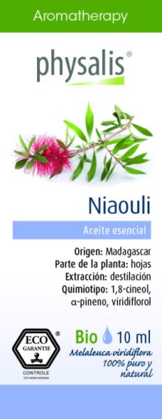 ORGANIC NIAOULI ESSENTIAL OIL 10ml - PHYSALIS