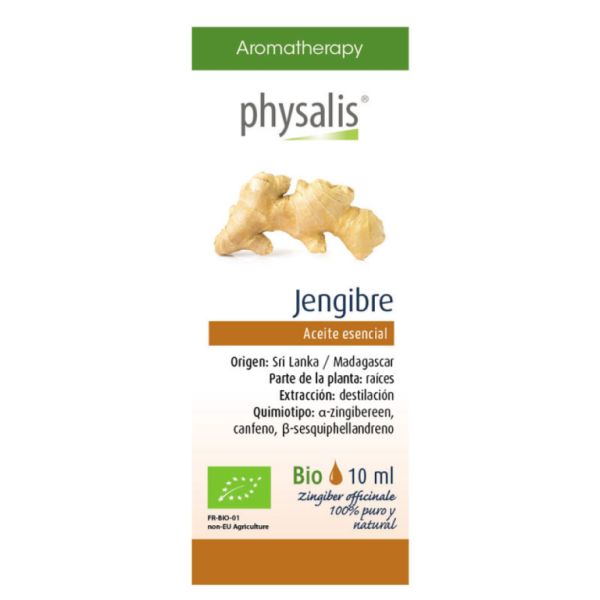 ORGANIC GINGER ESSENTIAL OIL 10 ml - PHYSALIS