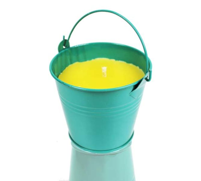 CITRONELA ANTI-MOSQUITO BUCKET CANDLE WITH HANDLE