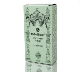 Buy RADHE MYRRH INCENSE AND RADHE COALS 50 gr By 10,28€