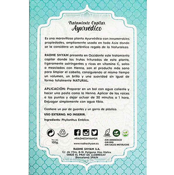 Amla Tratamiento Capilar Ayurvedico - Radhe Shyam Img 2