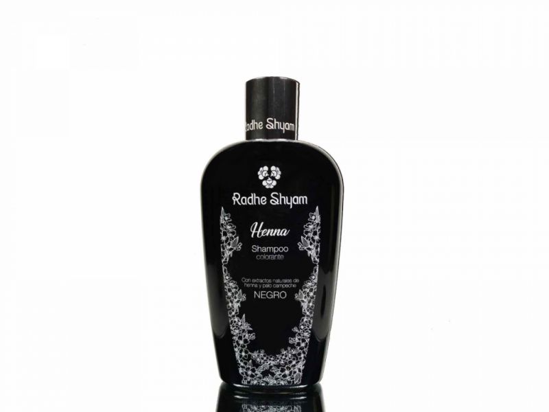 SHAMPOO MIT SCHWARZEM HENNA-FARBSTOFF - RADHE