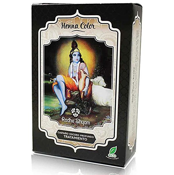 TRATTAMENTO HENNA RADHE PROFONDO MARRONE SCURO. 100 gr