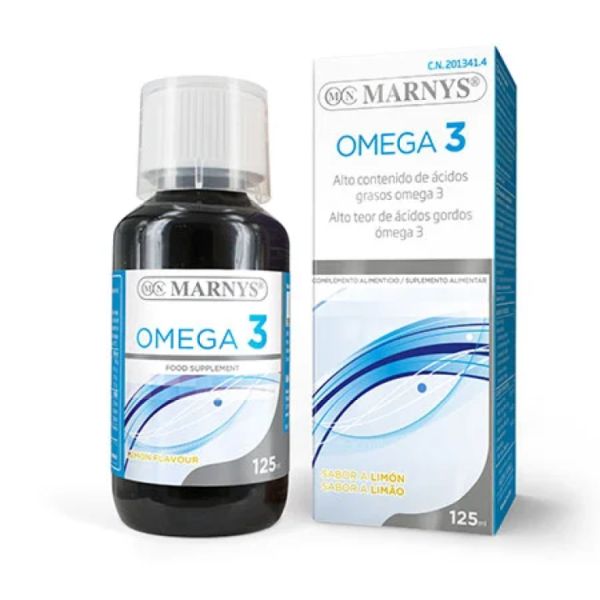 Marin Omega 3 citronsmak 125 ml - MARNYS