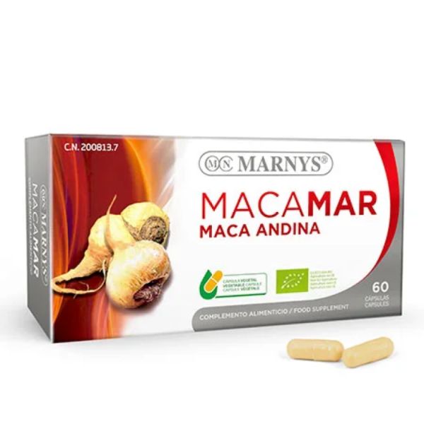 Andean Maca Bio Macamar 60 Cápsulas Vegetais