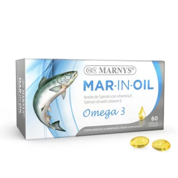 Mar In Oil Aceite de Salmón 500 mg 60 Cápsulas