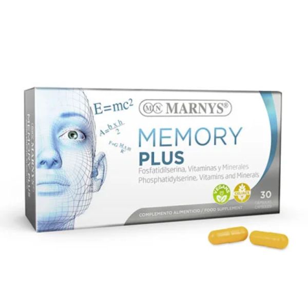 Memory Plus 30 cápsulas vegetais - MARNYS