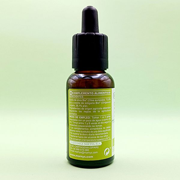 Pipetta da 30 ml di olio di origano biologico Oregamar Img 4