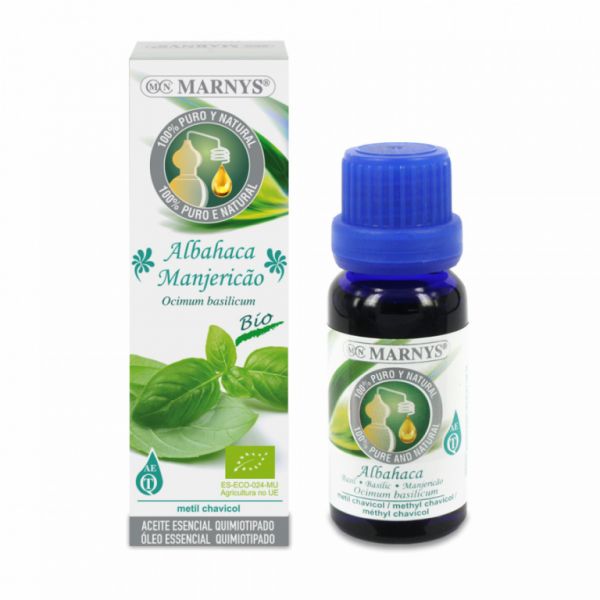 Organic Basil Food Essential Oil 15 ml - MARNYS