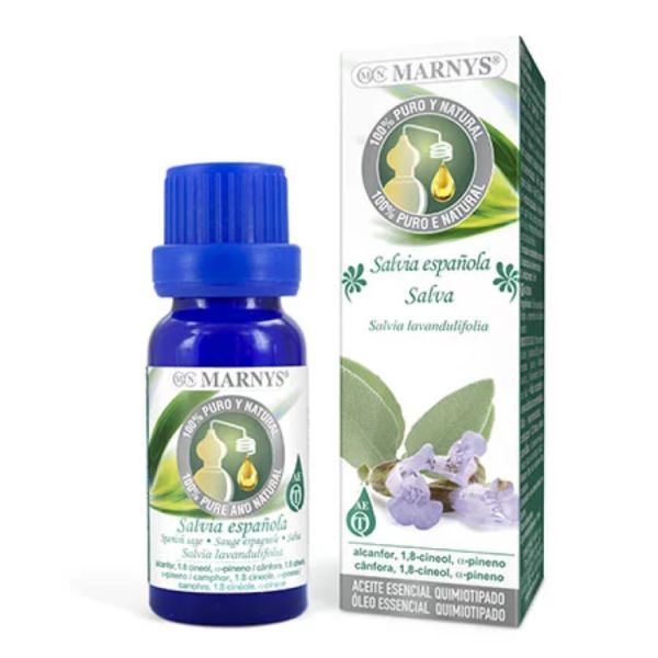 Food Essential Oil of Spanish Sage 15 ml - MARNYS