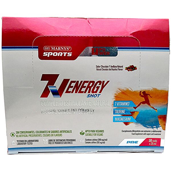 7 V Energy Shots 30 Ampoules de 25 ml - MARNYS Img 3