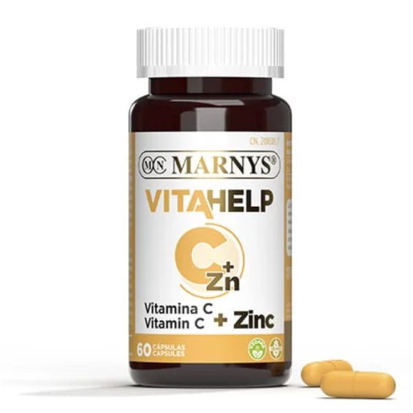 Vitamin C and Zinc Vitalhelp Line 60 Capsules