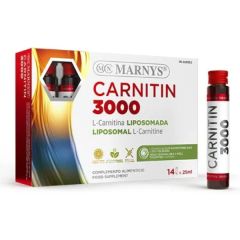 Comprar MARNYS Carnitin 3000 mg 14 Viales de 25 ml Por 22,95€